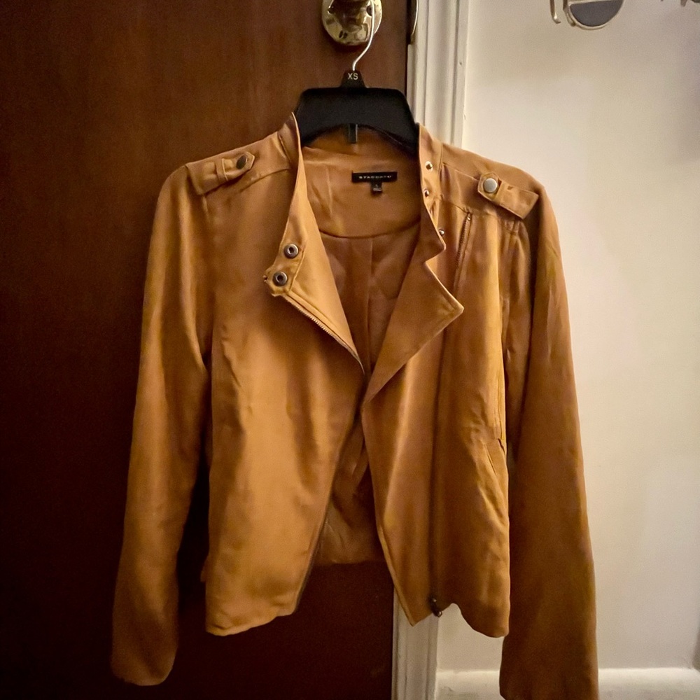 Cute never worn bomber suede jacket
